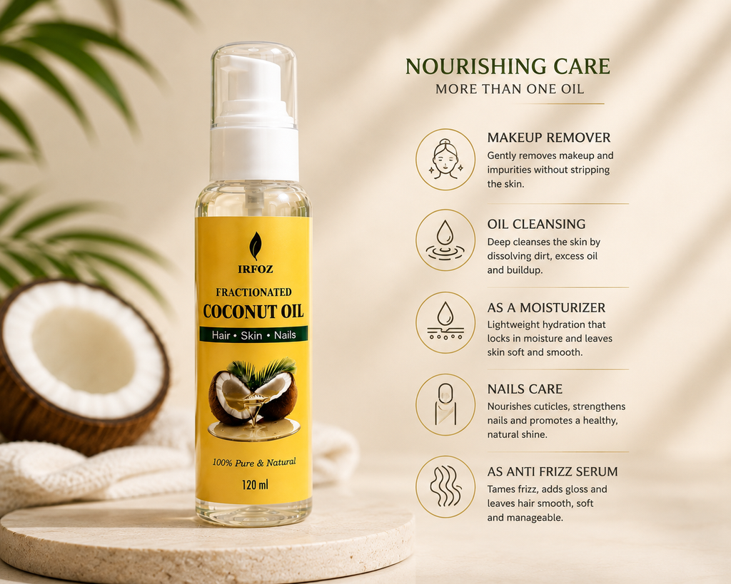 Fractionated Coconut Oil (MCT) - Pure & Lightweight