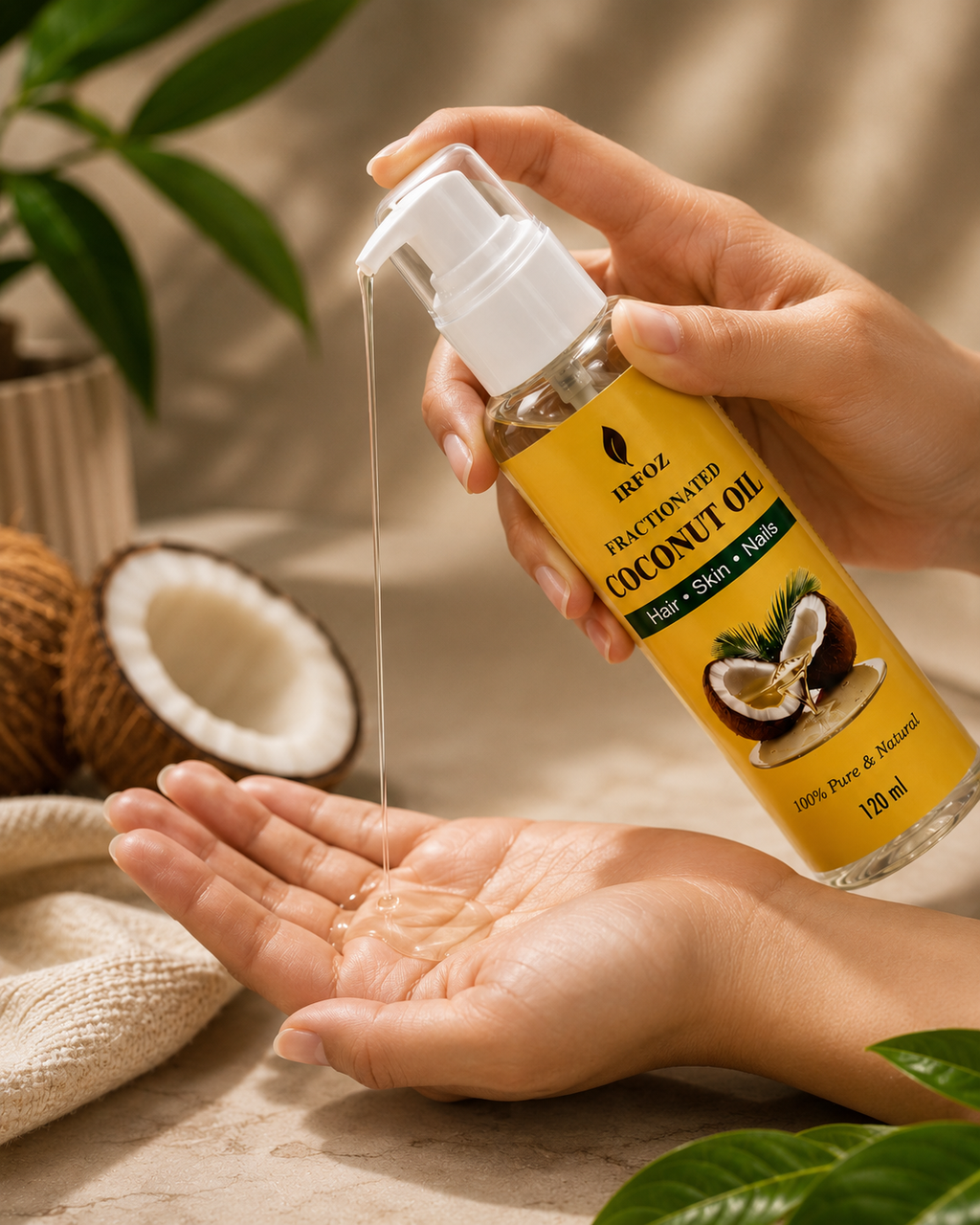 Fractionated Coconut Oil (MCT) - Pure & Lightweight