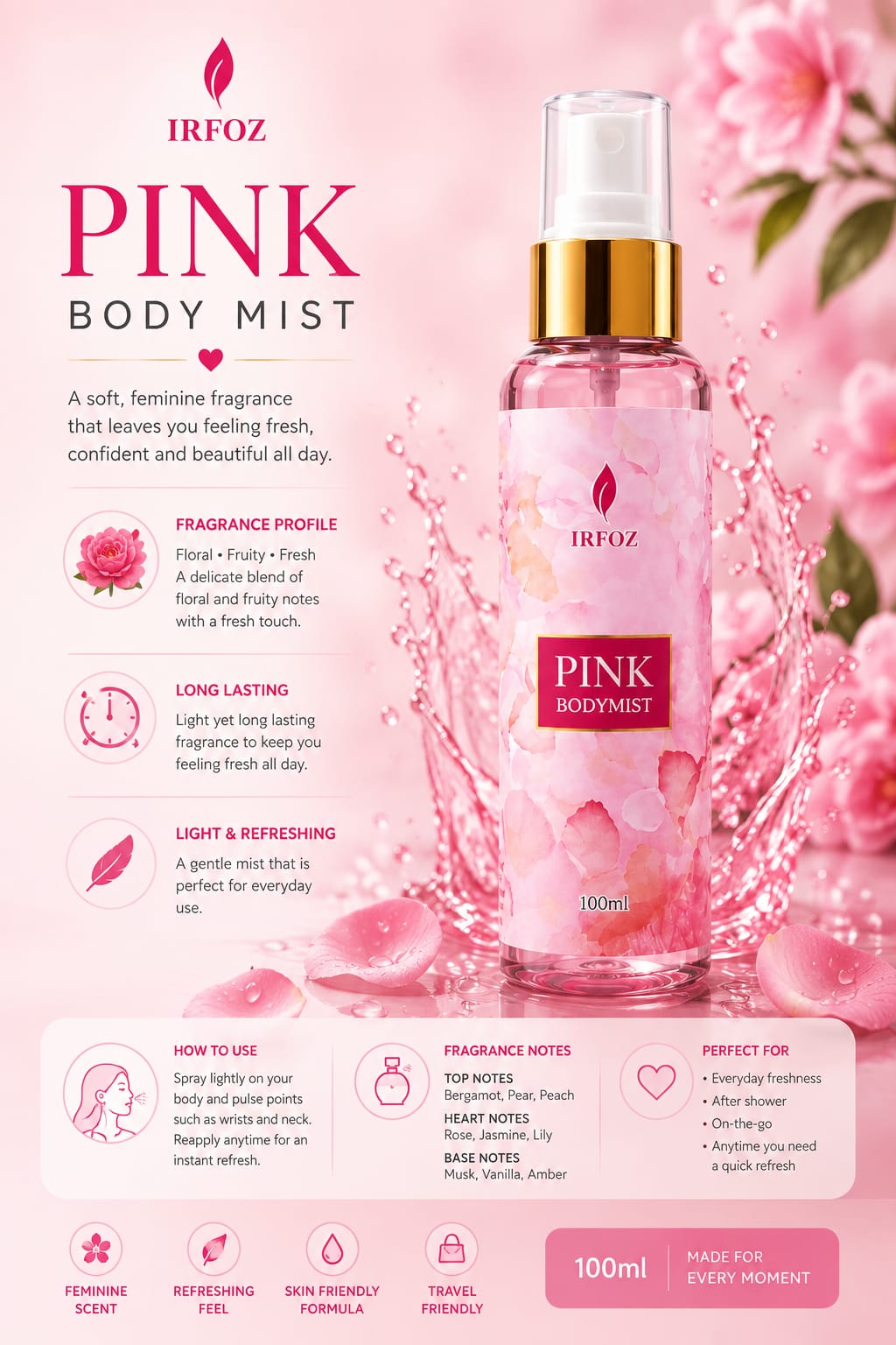 Pink Body Mist – Her